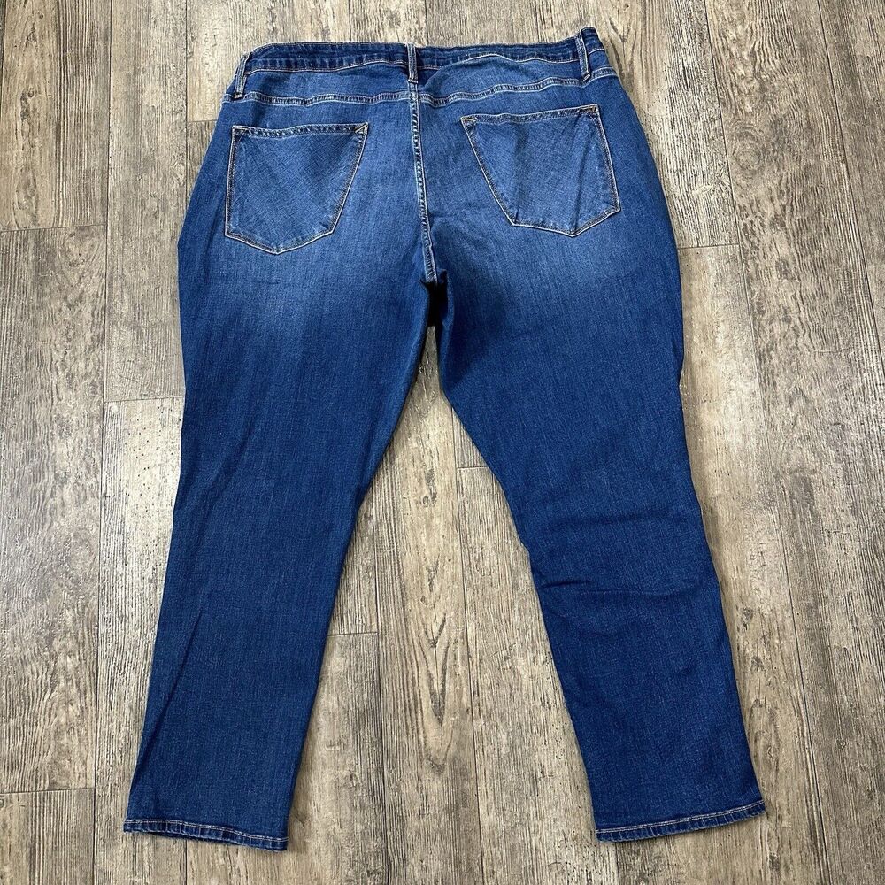 Vigoss THOMPSON TOMBOY Size 20W High Rise Ankle Straight Jeans Denim Pants 38x28 - Picture 2 of 12